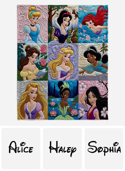 Beautiful Princesses - Personalized Mouse Blanket | TT110429