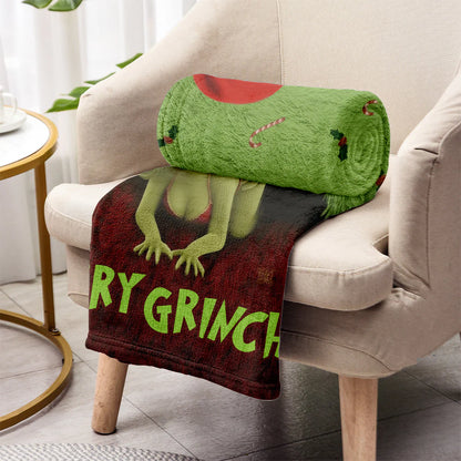 What I Love Doing Most This Grinchmas - Personalized Stole Christmas Blanket