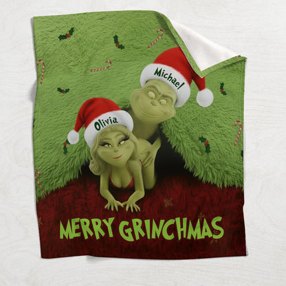 What I Love Doing Most This Grinchmas - Personalized Stole Christmas Blanket