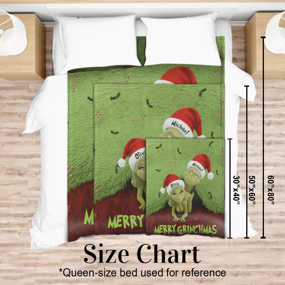 What I Love Doing Most This Grinchmas - Personalized Stole Christmas Blanket
