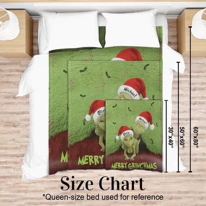 What I Love Doing Most This Grinchmas - Personalized Stole Christmas Blanket