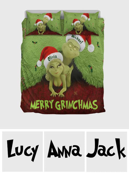 What I Love Doing Most This Grinchmas - Personalized Stole Christmas Blanket