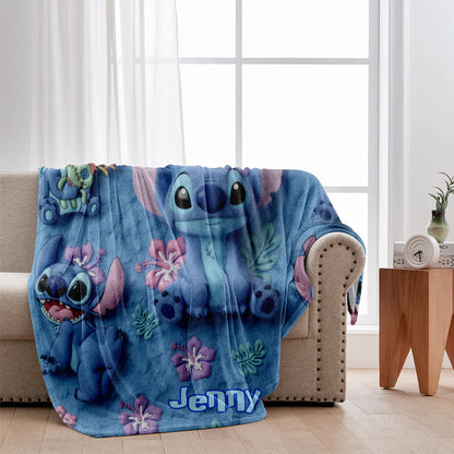 Ohana Means Family - Personalized 3D Inflated Effect Blanket