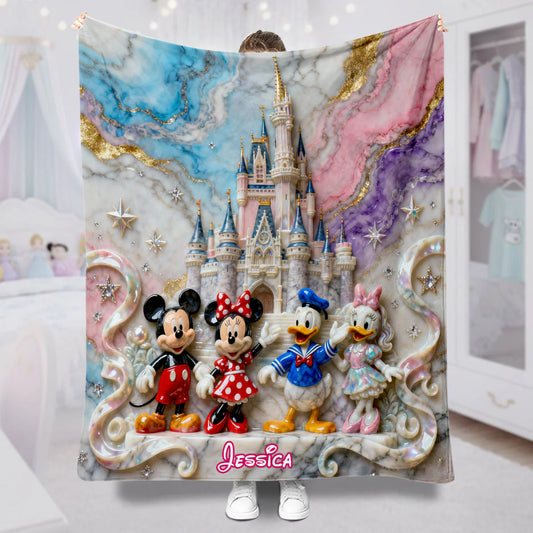 Magical Friends - Personalized Mouse Blanket | TT110529