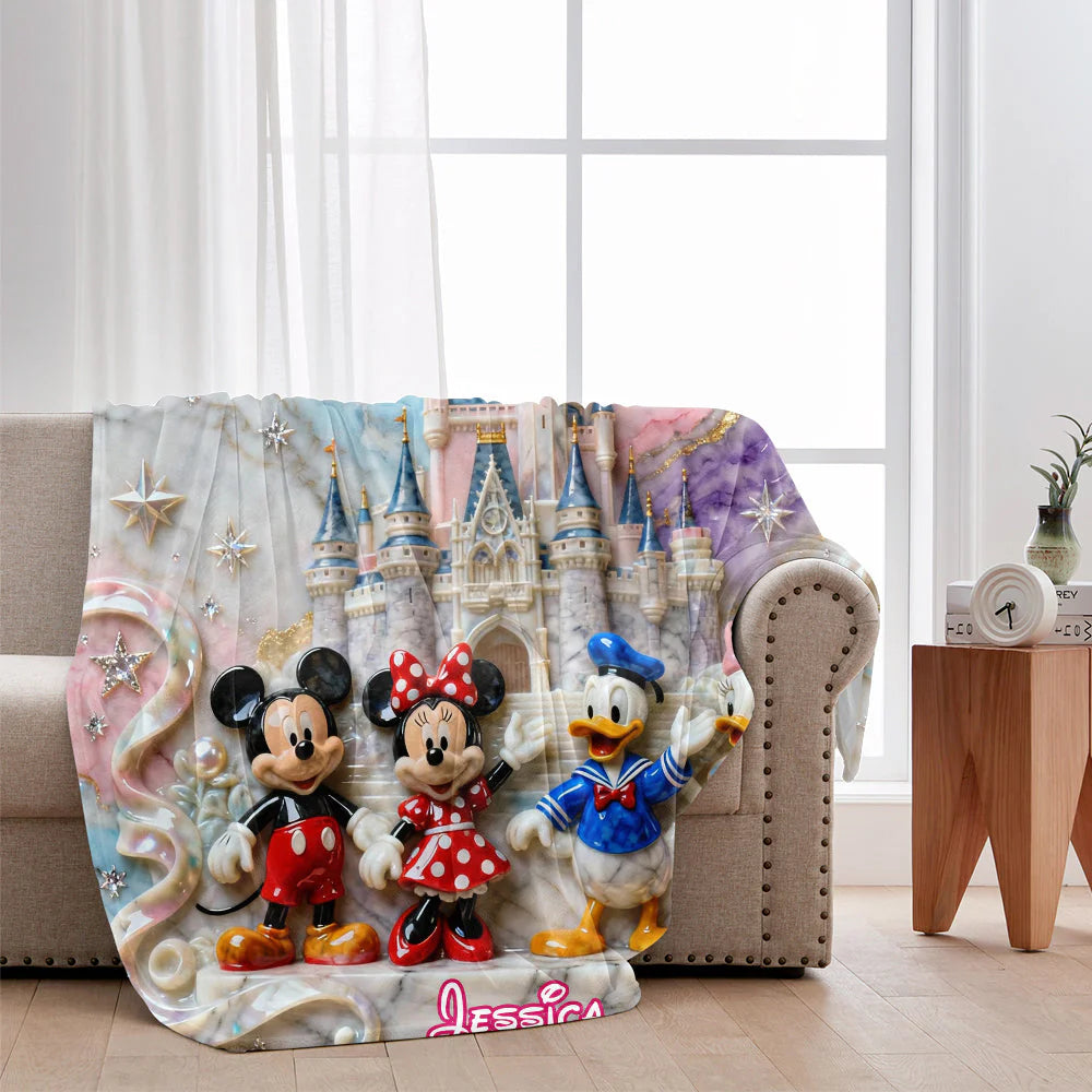 Magical Friends - Personalized Mouse Blanket | TT110529