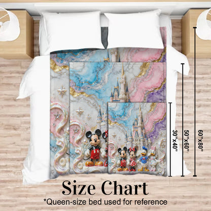 Magical Friends - Personalized Mouse Blanket | TT110529