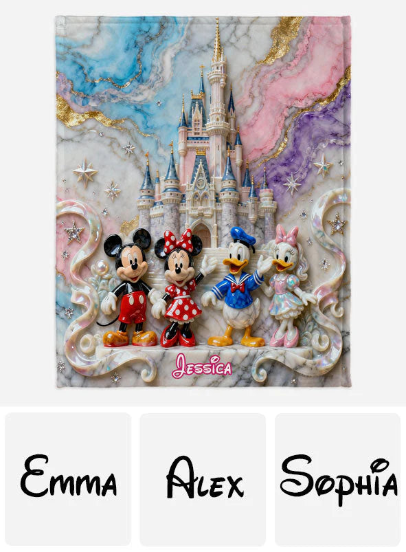 Magical Friends - Personalized Mouse Blanket | TT110529