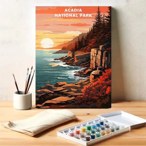 Acadia National Park - Paint by Numbers Kit EasyArtJoy