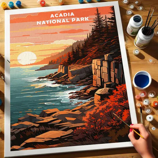 Acadia National Park - Paint by Numbers Kit EasyArtJoy