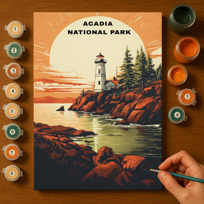 Acadia National Park | Paint by Numbers Kit EasyArtJoy