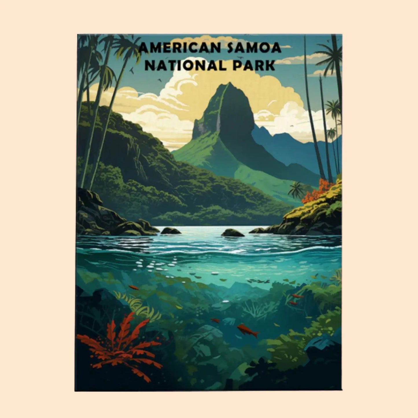 American Samoa National Park - Paint by Numbers Kit EasyArtJoy
