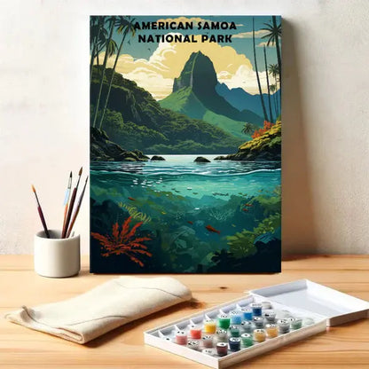 American Samoa National Park - Paint by Numbers Kit EasyArtJoy