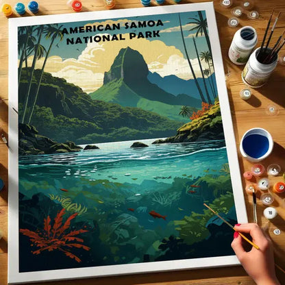 American Samoa National Park - Paint by Numbers Kit EasyArtJoy