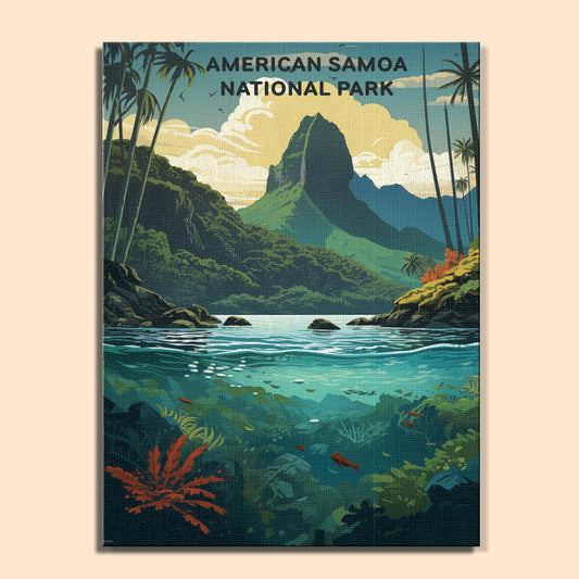 American Samoa National Park (Original Edition) | Paint by Numbers Kit EasyArtJoy