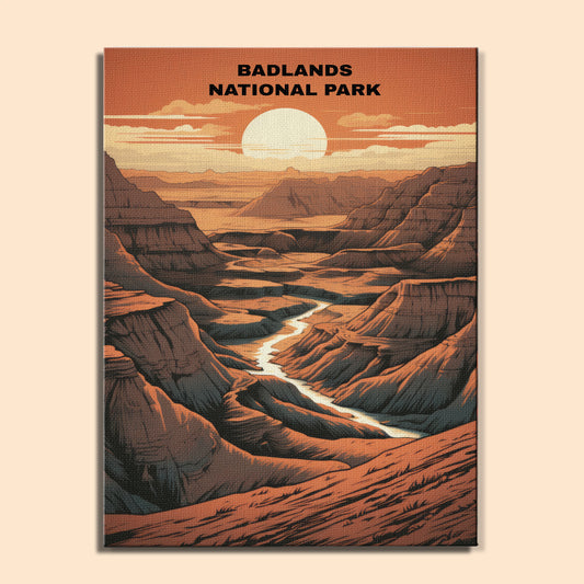 Badlands National Park | Paint by Numbers Kit EasyArtJoy