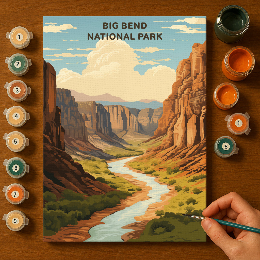Big Bend National Park (Original Edition) | Paint by Numbers Kit EasyArtJoy