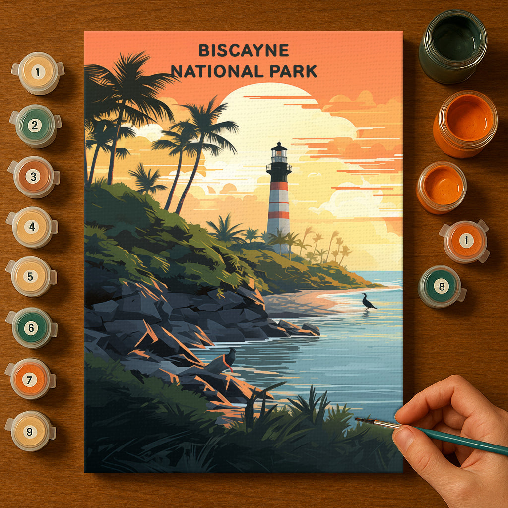 Biscayne National Park (Original Edition) | Paint by Numbers Kit EasyArtJoy