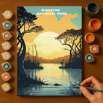Biscayne National Park | Paint by Numbers Kit EasyArtJoy