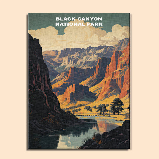 Black Canyon National Park | Paint by Numbers Kit EasyArtJoy