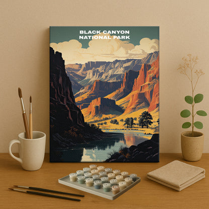 Black Canyon National Park | Paint by Numbers Kit EasyArtJoy