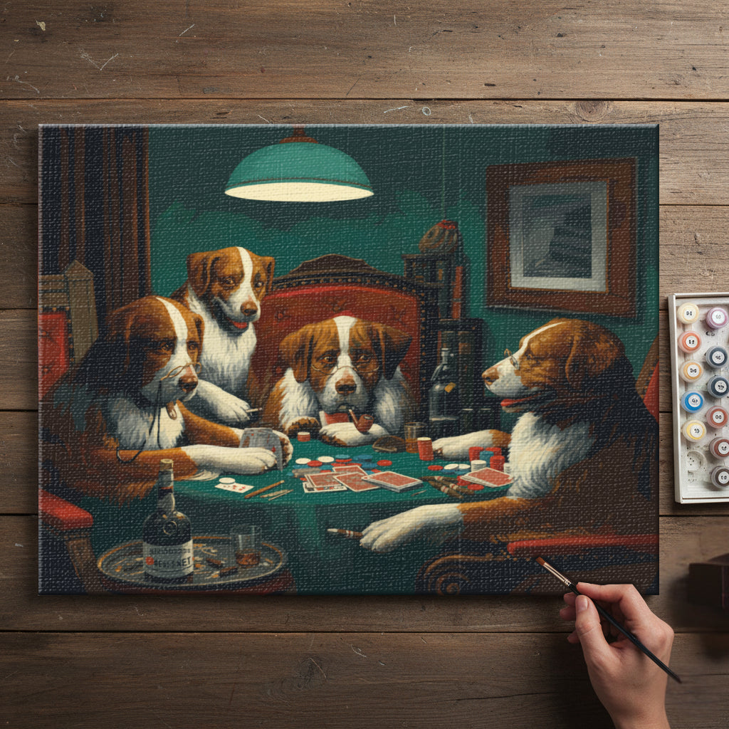 Canine Poker Night | Paint by Numbers Kit EasyArtJoy