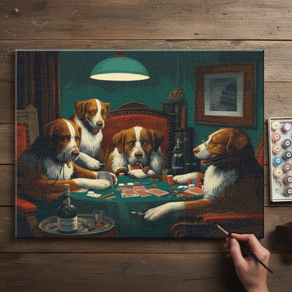 Canine Poker Night | Paint by Numbers Kit EasyArtJoy
