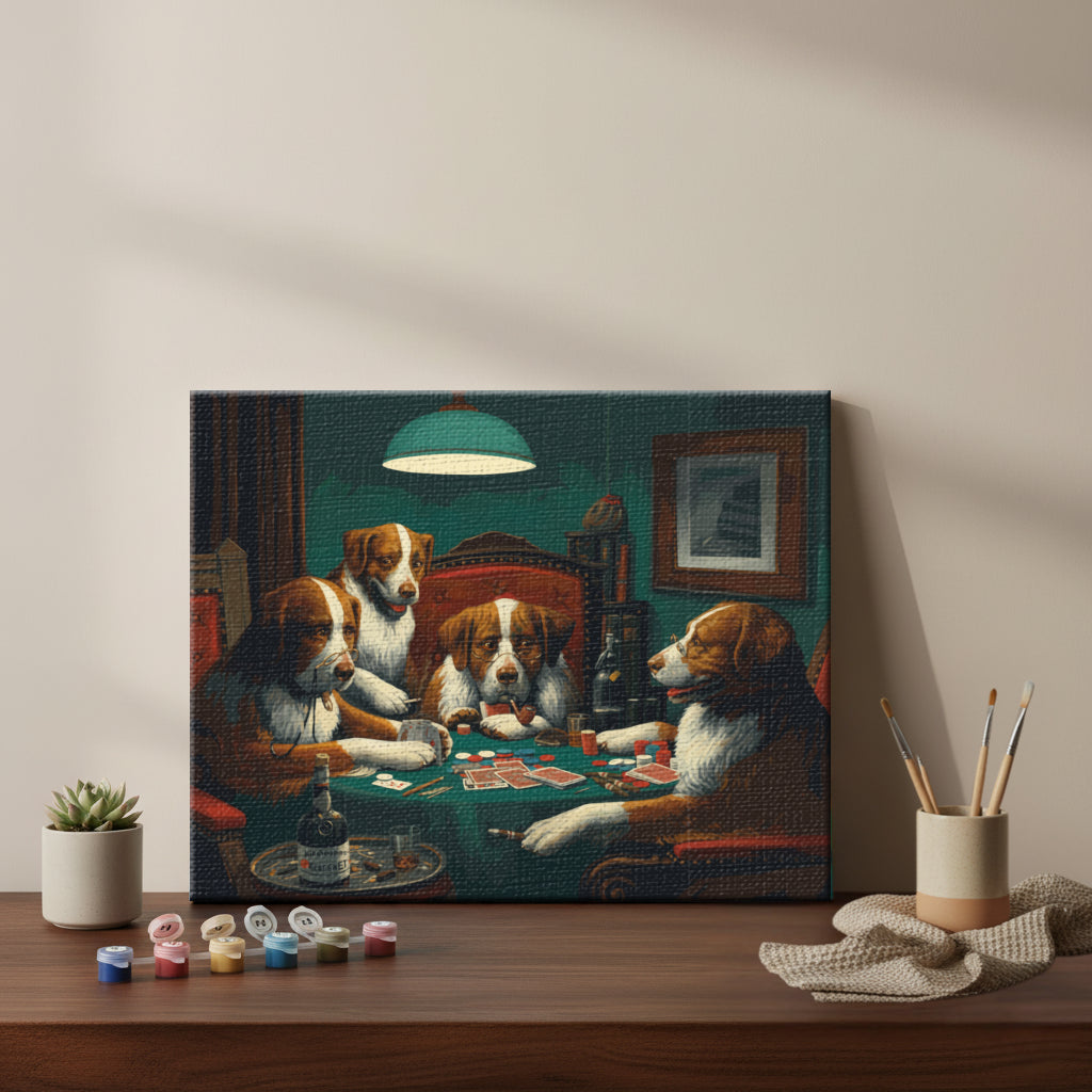 Canine Poker Night | Paint by Numbers Kit EasyArtJoy
