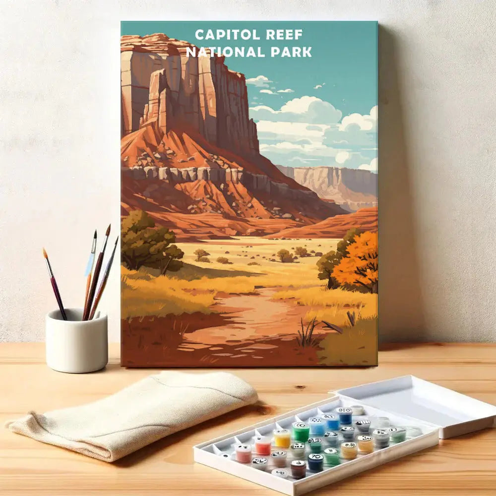 Capitol Reef National Park - Paint by Numbers Kit EasyArtJoy