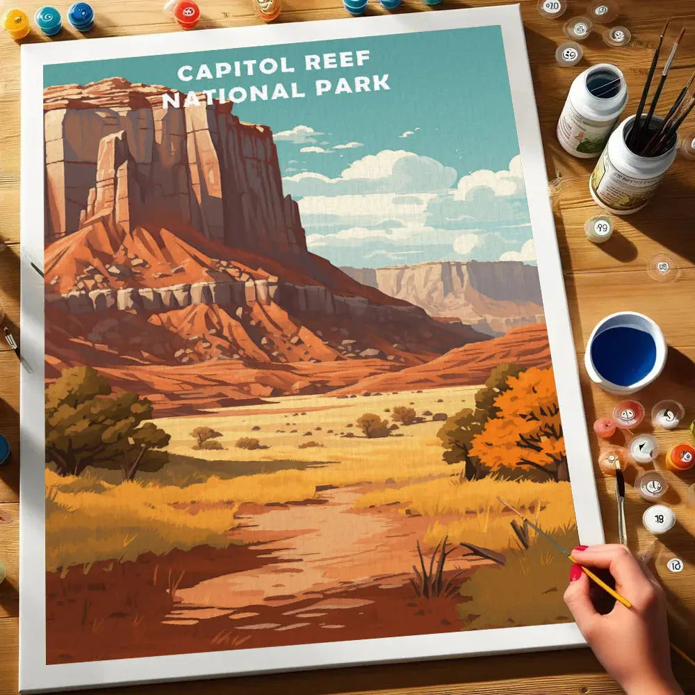Capitol Reef National Park - Paint by Numbers Kit EasyArtJoy