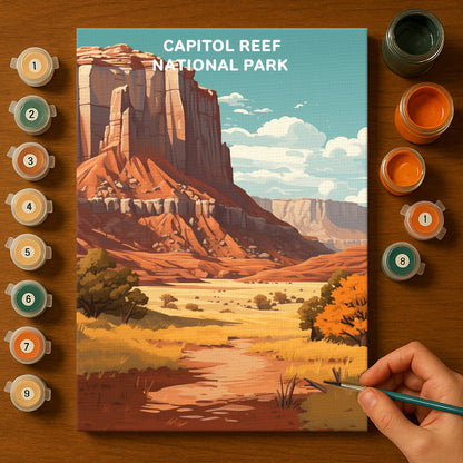 Capitol Reef National Park (Original Edition) | Paint by Numbers Kit EasyArtJoy