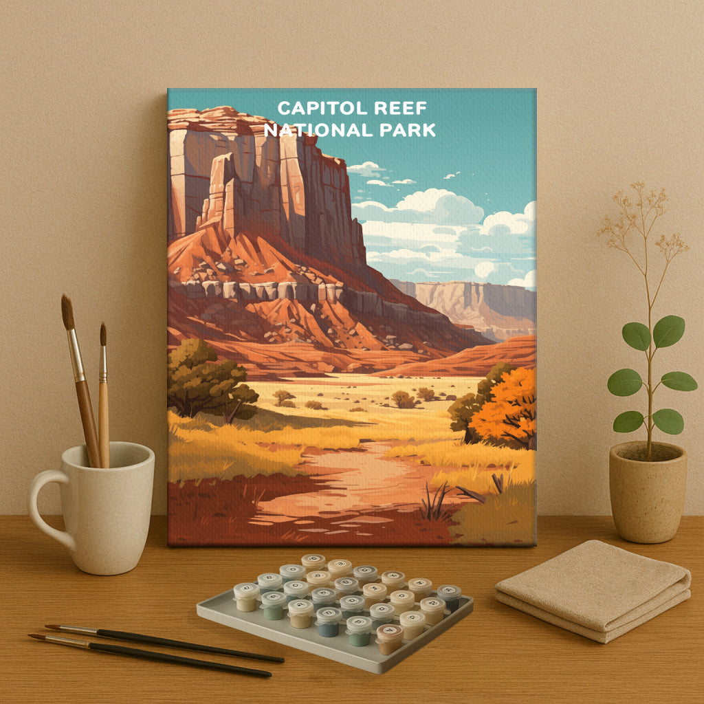 Capitol Reef National Park (Original Edition) | Paint by Numbers Kit EasyArtJoy