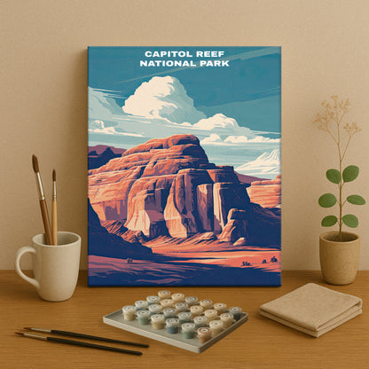 Capitol Reef National Park | Paint by Numbers Kit EasyArtJoy