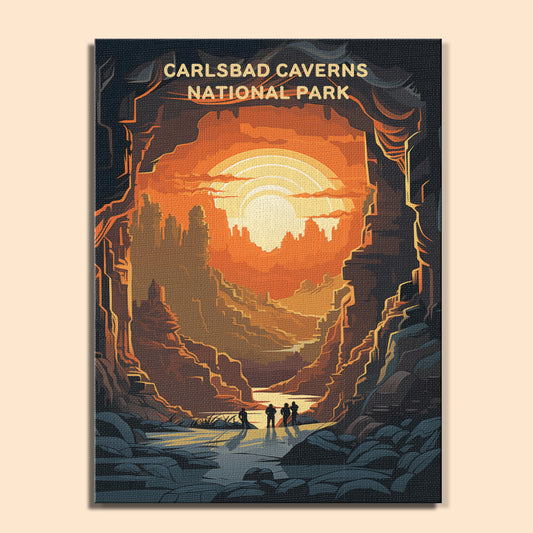 Carlsbad Caverns National Park (Original Edition) | Paint by Numbers Kit EasyArtJoy