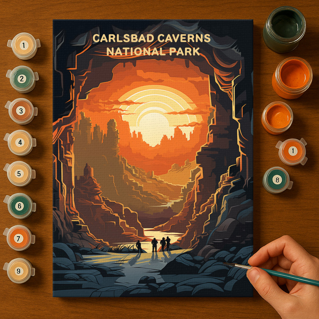 Carlsbad Caverns National Park (Original Edition) | Paint by Numbers Kit EasyArtJoy