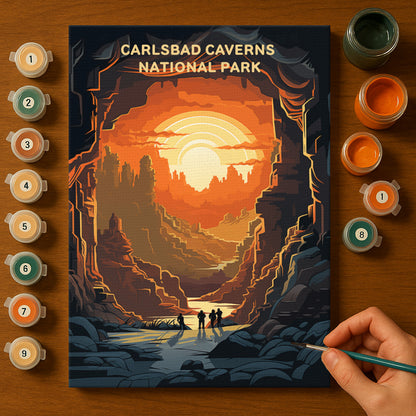 Carlsbad Caverns National Park (Original Edition) | Paint by Numbers Kit EasyArtJoy