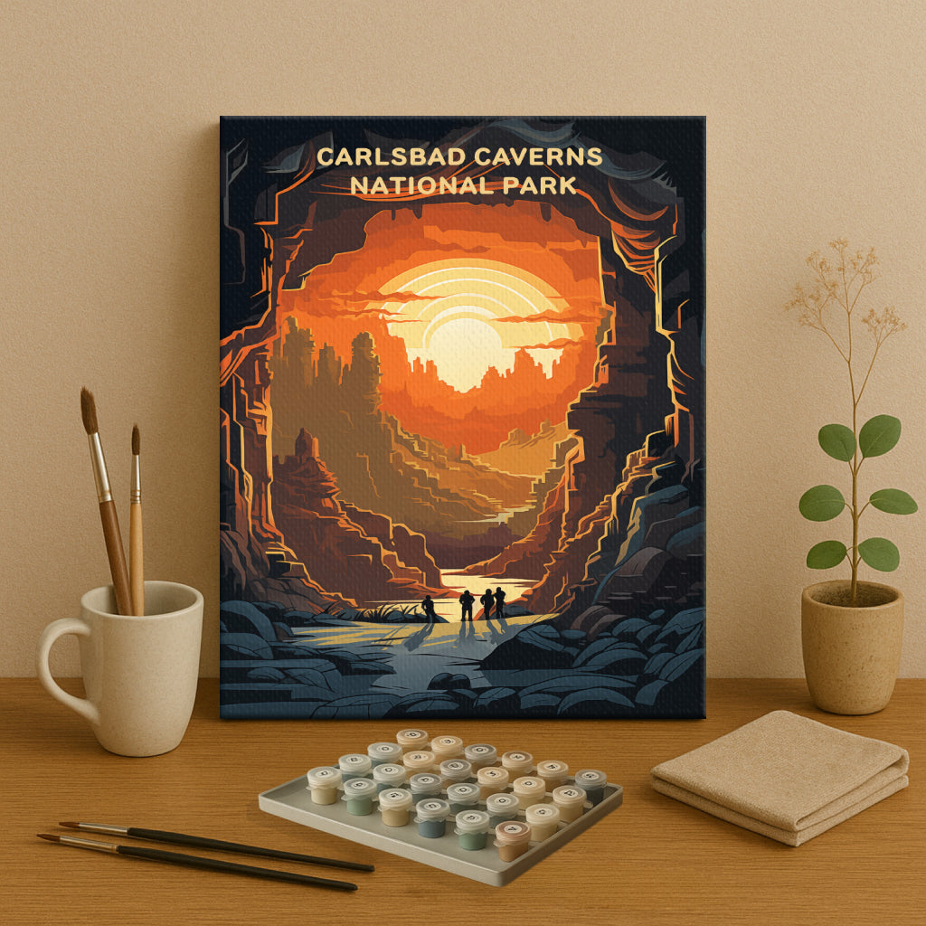 Carlsbad Caverns National Park (Original Edition) | Paint by Numbers Kit EasyArtJoy