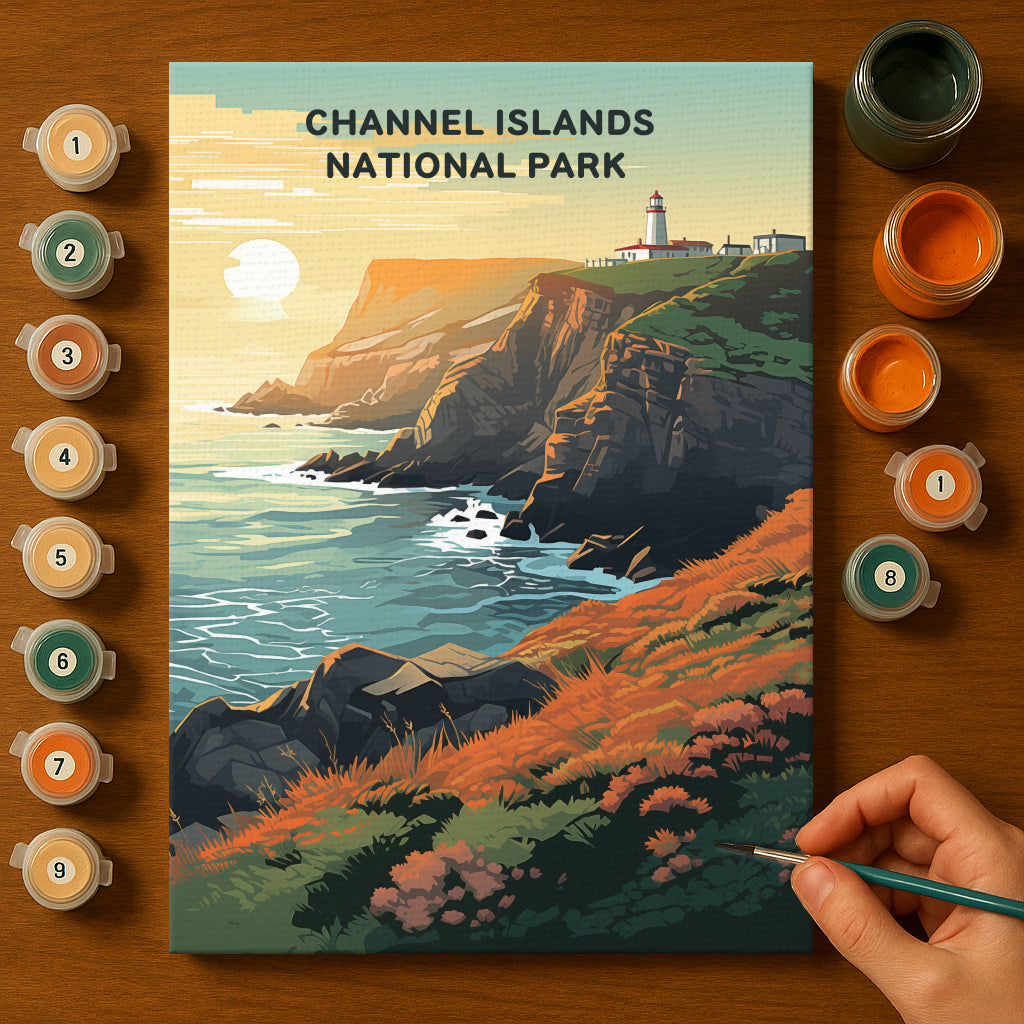 Channel Islands National Park (Original Edition) | Paint by Numbers Kit EasyArtJoy