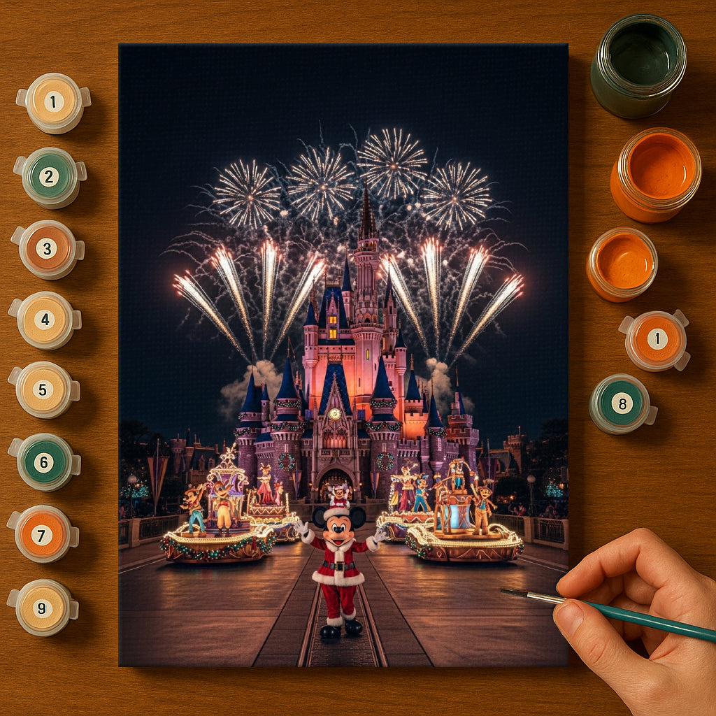 Colorful Christmas Joy #100 | Paint by Numbers Kit EasyArtJoy