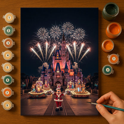 Colorful Christmas Joy #100 | Paint by Numbers Kit EasyArtJoy