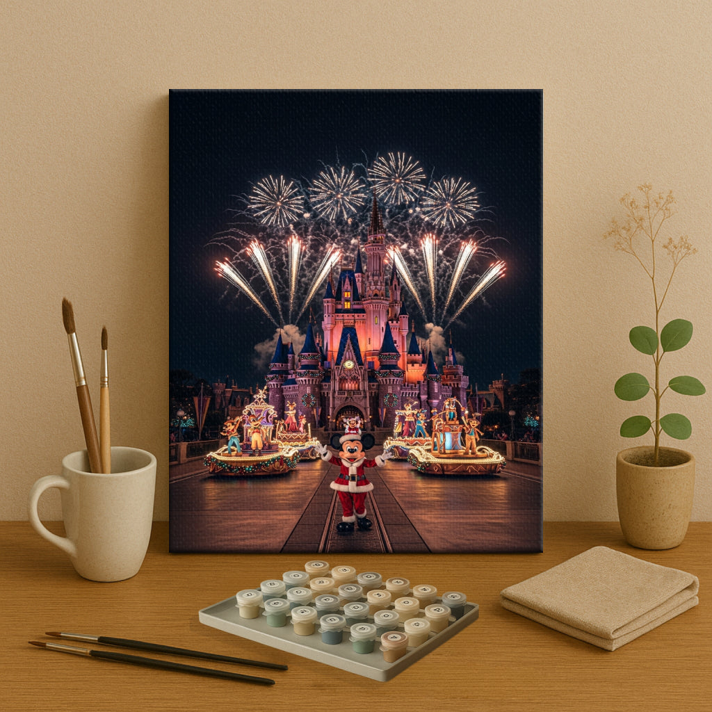 Colorful Christmas Joy #100 | Paint by Numbers Kit EasyArtJoy