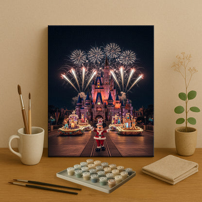 Colorful Christmas Joy #100 | Paint by Numbers Kit EasyArtJoy