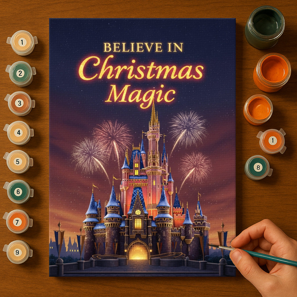 Colorful Christmas Joy #102 | Paint by Numbers Kit EasyArtJoy