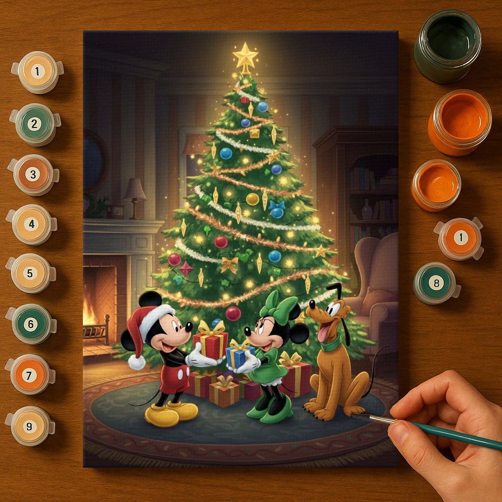 Colorful Christmas Joy #103 | Paint by Numbers Kit EasyArtJoy