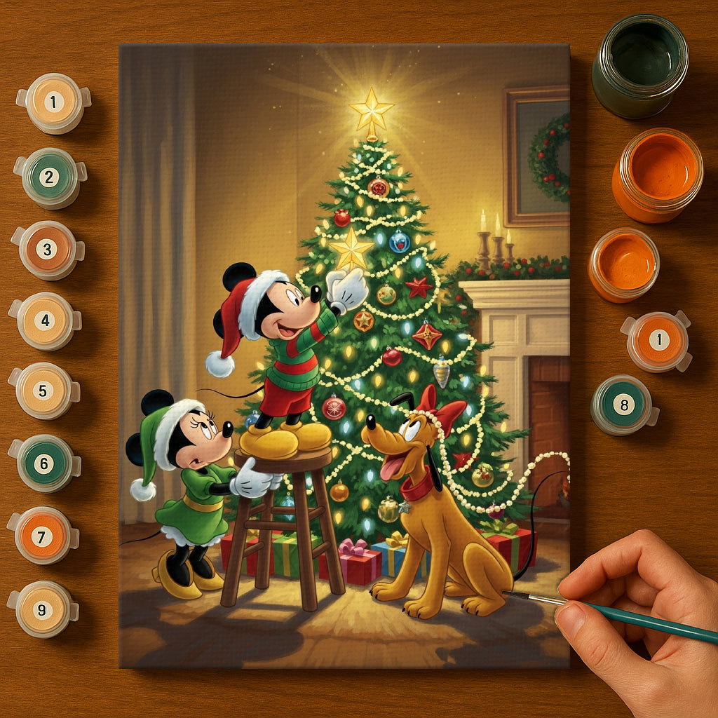 Colorful Christmas Joy #105 | Paint by Numbers Kit EasyArtJoy