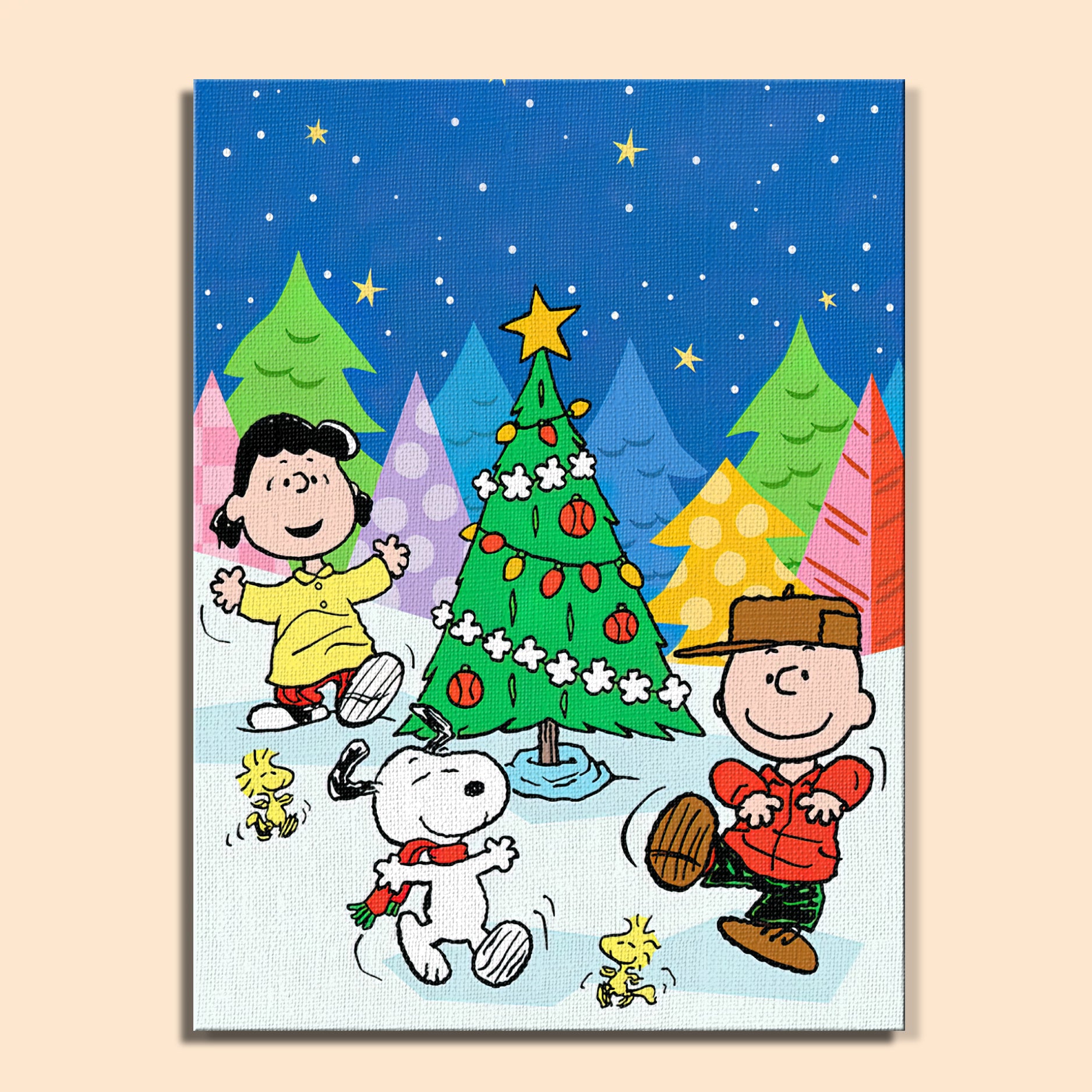 Colorful Christmas Joy #10 | Paint by Numbers Kit EasyArtJoy