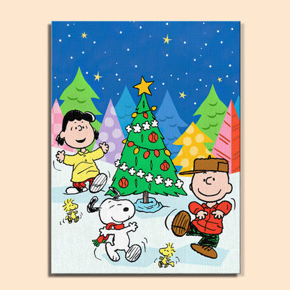 Colorful Christmas Joy #10 | Paint by Numbers Kit EasyArtJoy