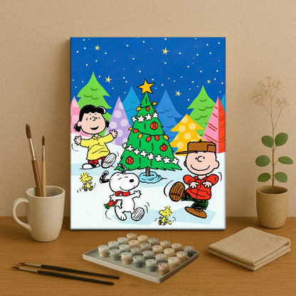 Colorful Christmas Joy #10 | Paint by Numbers Kit EasyArtJoy