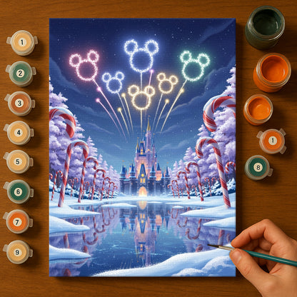 Colorful Christmas Joy #111 | Paint by Numbers Kit EasyArtJoy