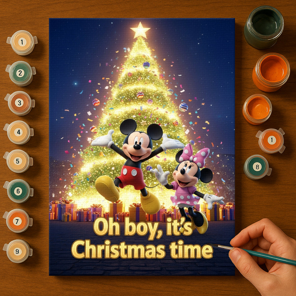 Colorful Christmas Joy #115 | Paint by Numbers Kit EasyArtJoy