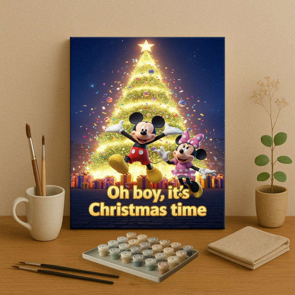 Colorful Christmas Joy #115 | Paint by Numbers Kit EasyArtJoy